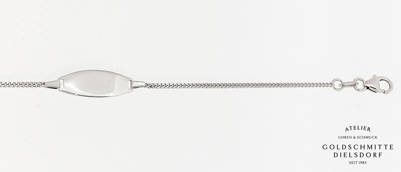 Bébé Bracelet Panzer Weissgold 750