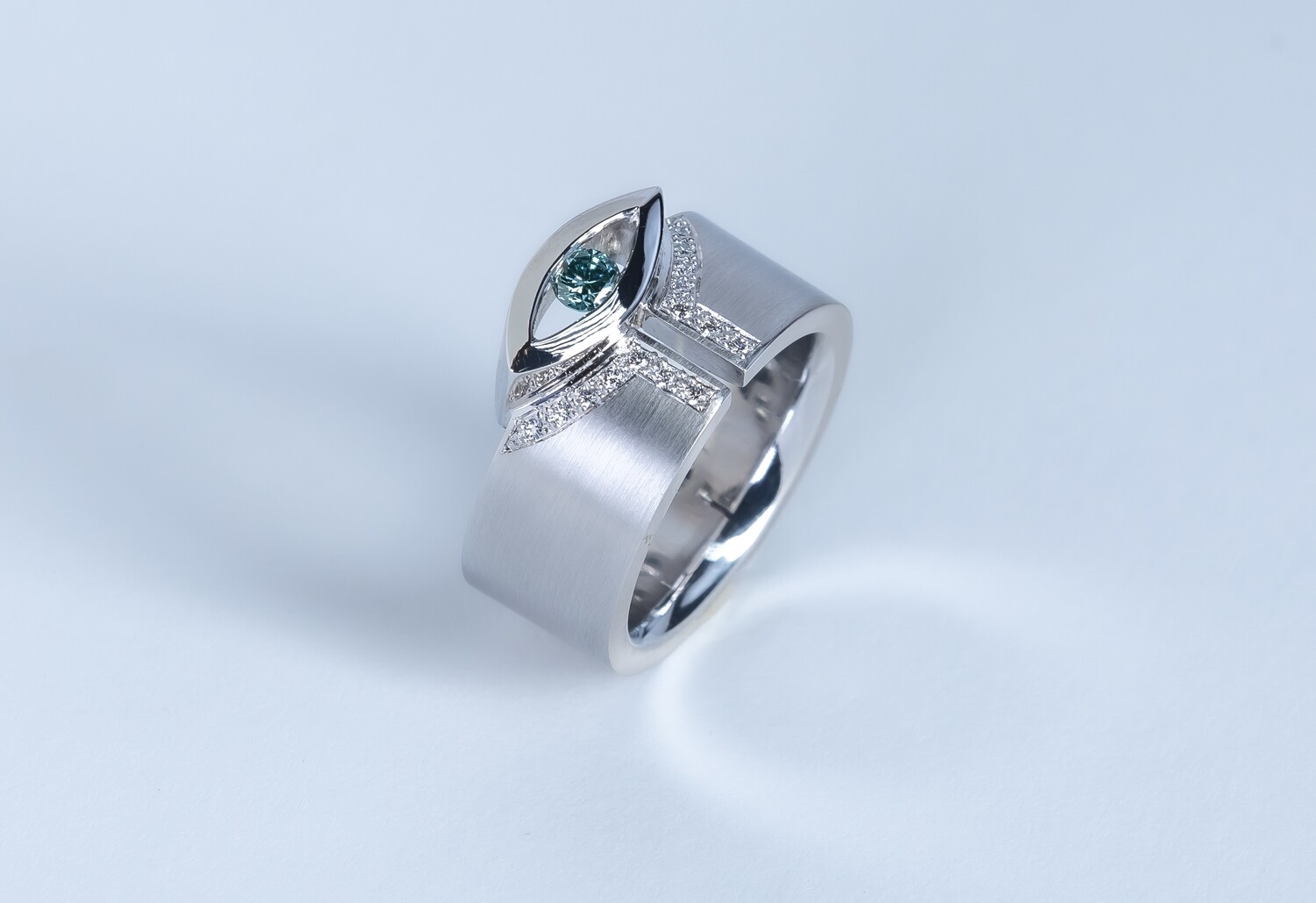 Damenring Weissgold 750 mit Brillanten