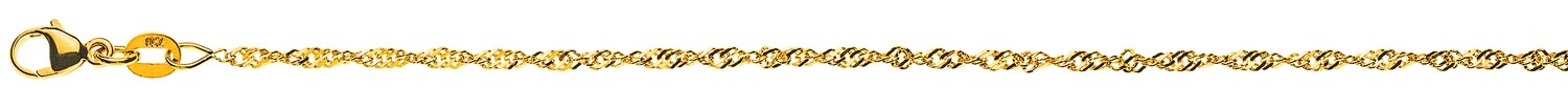 Halskette Singapur 1,2mm Gelbgold 750