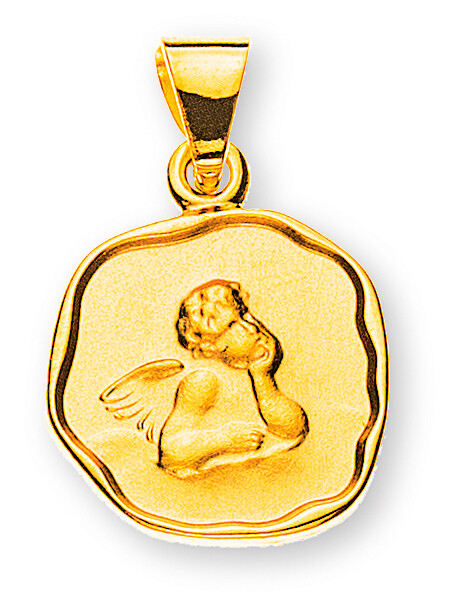 Anhänger SCHUTZENGEL Gelbgold 750