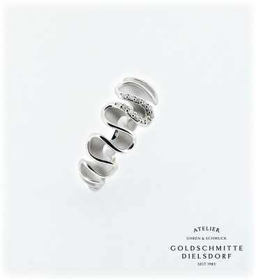 Damenring Weissgold 750 mit 12 Brillanten