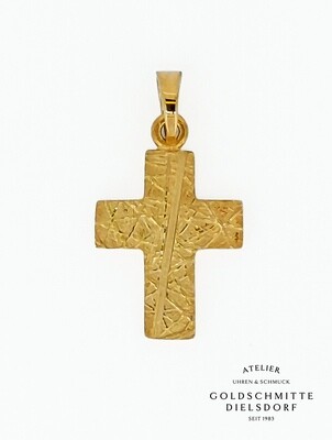 Anhänger KREUZ Gelbgold 750