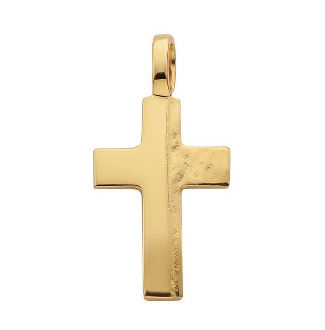 Anhänger KREUZ Gelbgold 750