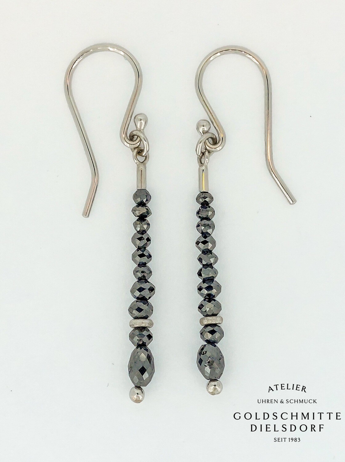 Ohrhänger mit geschliffenen Diamanten Ohrhänger mit geschliffenen Diamanten