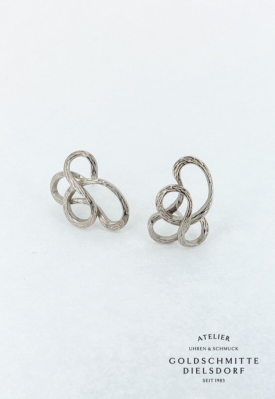 Ohrstecker Weissgold 750