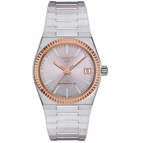 Tissot PRX Ø35mm Powermatic 80 Steel & 18K Goldlünette