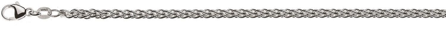 Armband Zopf 3.3mm Weissgold 750 Armband Zopf 3.3mm Weissgold 750
