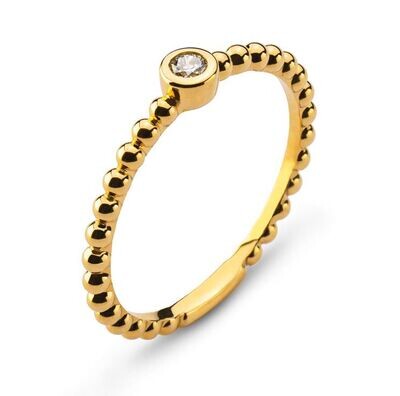 Solitär Ring Gelbgold 750