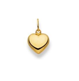 Anhänger HERZ bombiert Gelbgold 750