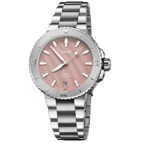 Oris Aquis Date Blush Pink Ø 36.5mm