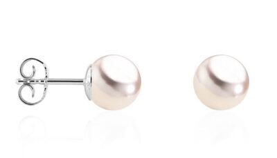 Perlohrstecker Akoya - Perlen Weissgold 750