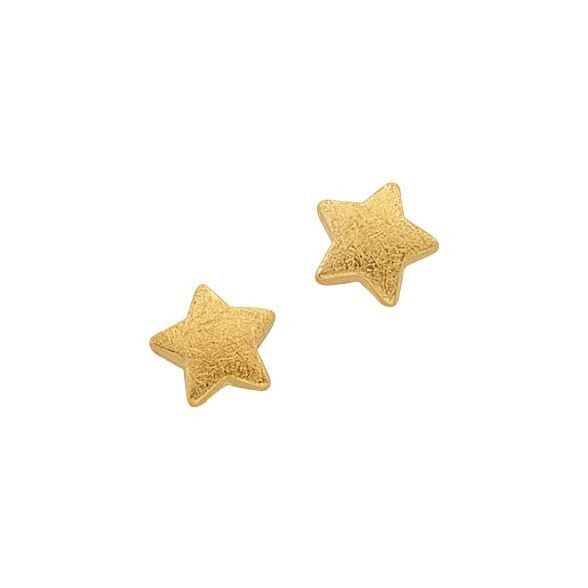Kinder Ohrstecker STERN Gelbgold 750
