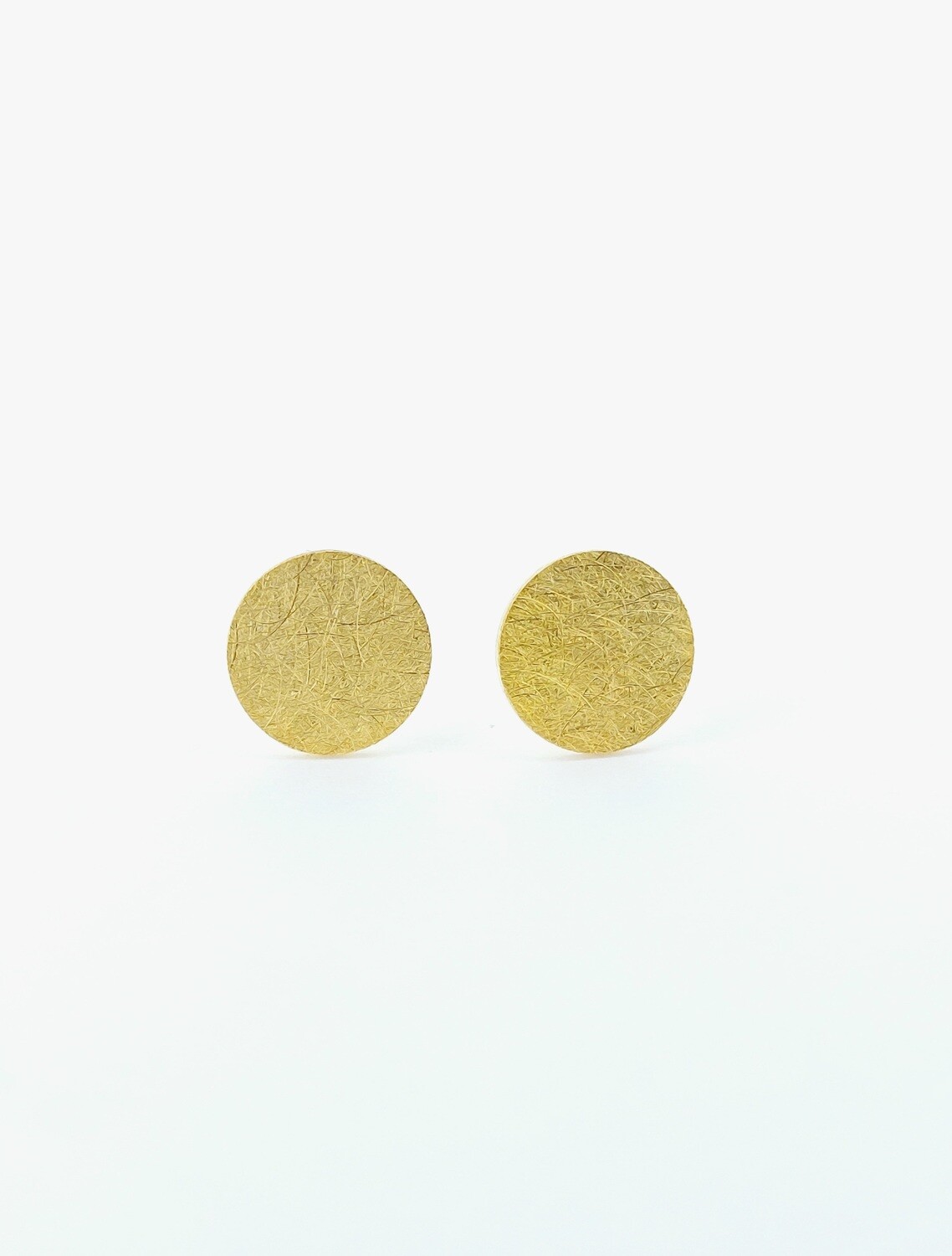 Ohrstecker rund Ø7mm Gelbgold 750