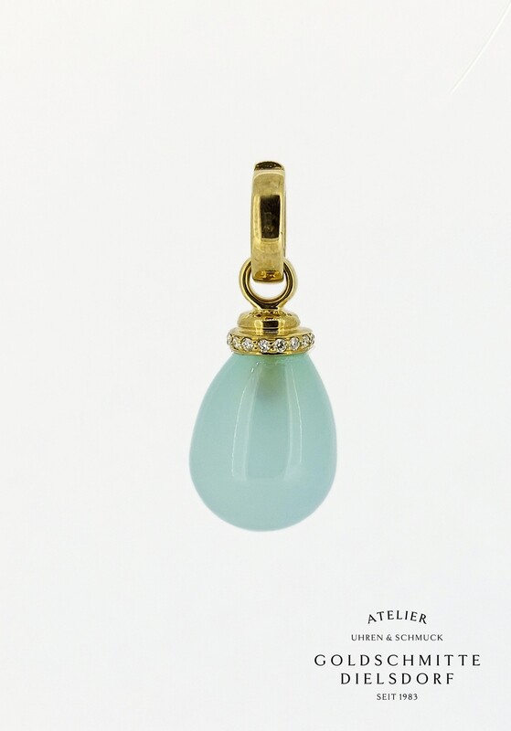 Anhänger mit Chalcedon Rotgold 750 Anhänger mit Chalcedon Rotgold 750