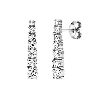 Ohrstecker in Silber 925 mit 14 Zirkonia