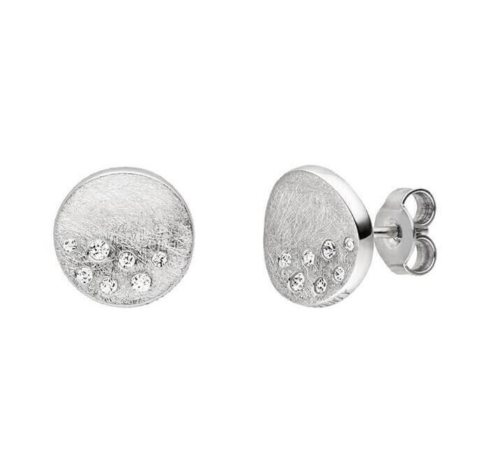 Ohrstecker mit 28 Zirkonia Silber 925