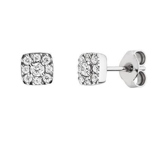 Ohrstecker "Blender" mit 18 Zirkonia Silber 925