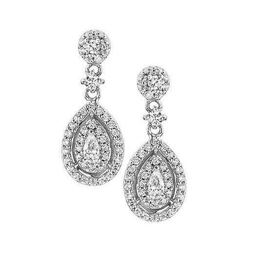 Ohrhänger Silber 925 mit 90 Zirkonia Ohrhänger Silber 925 mit 90 Zirkonia