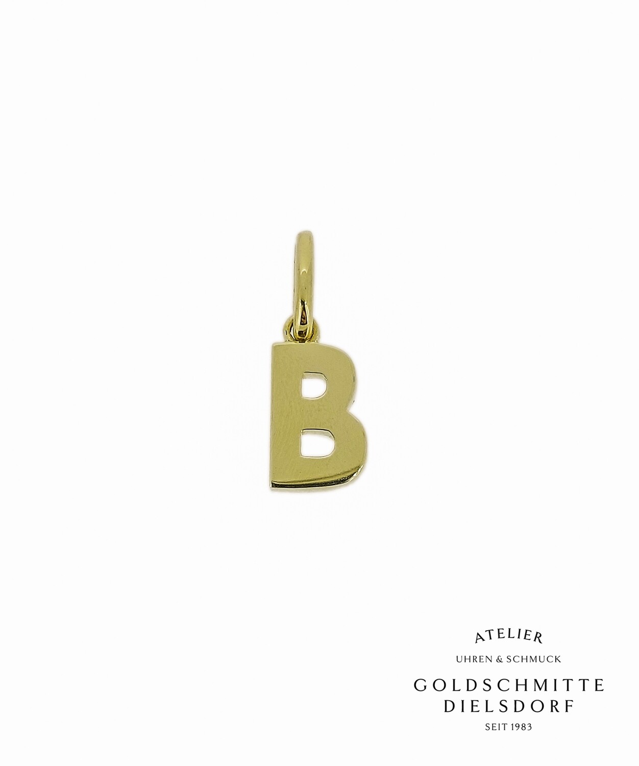 Anhänger Buchstaben "B" Gelbgold 750