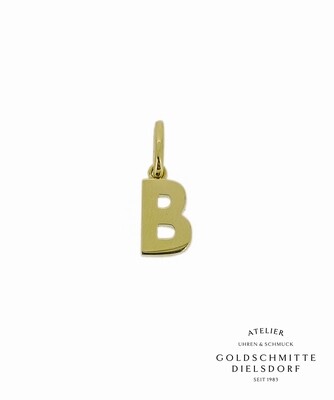 Anhänger Buchstaben Anhänger Buchstaben "B" Gelbgold 750