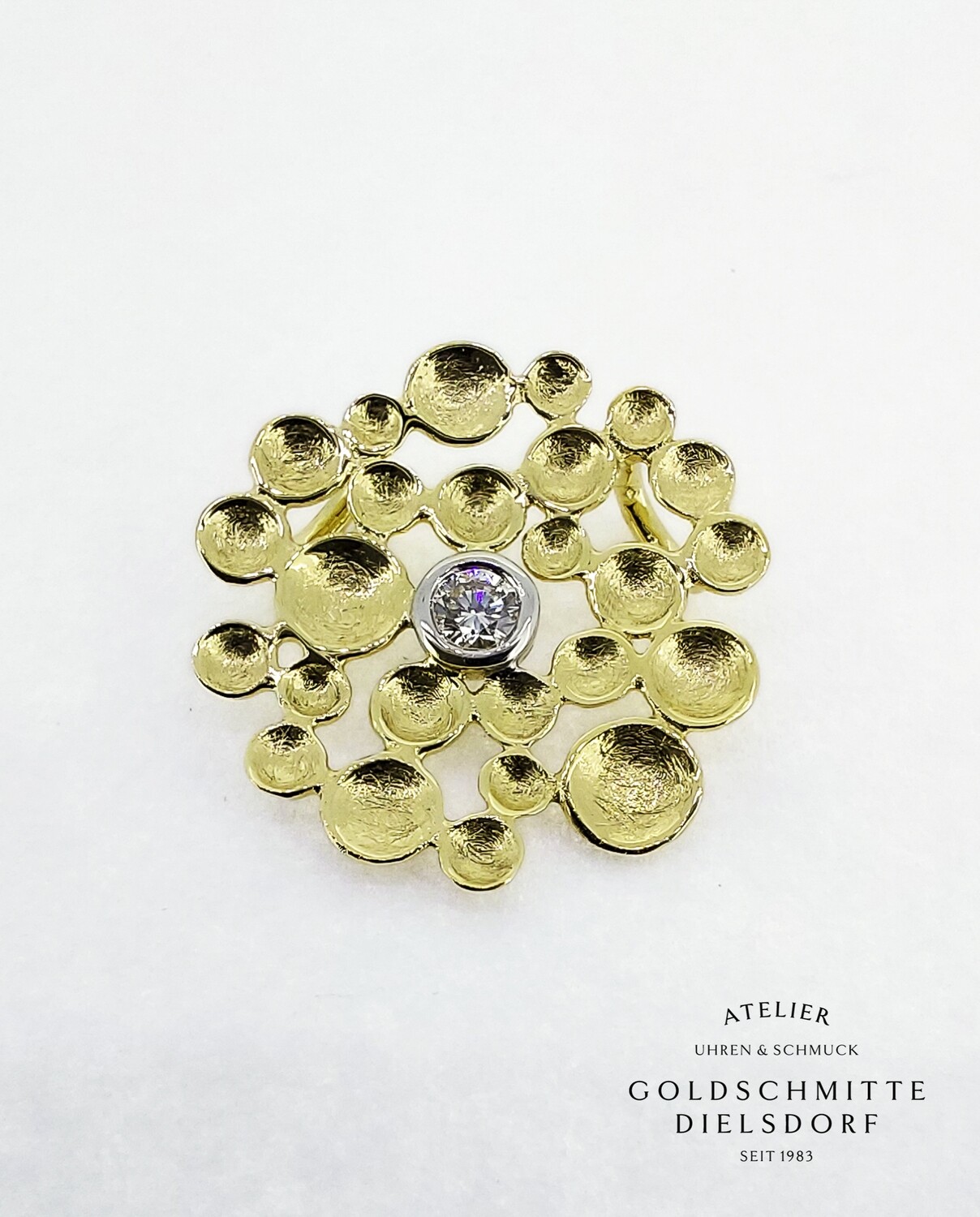 Anhänger Gelbgold 750 mit Brillant