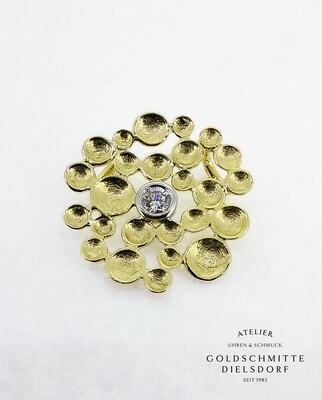 Anhänger Gelbgold 750 mit Brillant