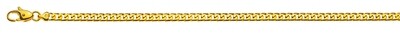 Armband Panzer geschliffen Gelbgold 750