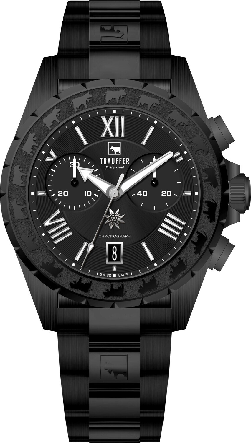 Trauffer Chrono Alpenaufzug Herren schwarz