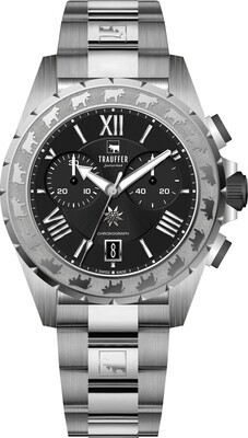 Trauffer Chrono Alpenaufzug Herren Edelstahl Trauffer Chrono Alpenaufzug Herren Edelstahl