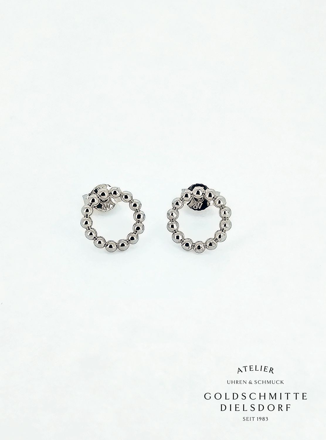 Ohrstecker in Kugelmuster Silber 925 Ohrstecker in Kugelmuster Silber 925