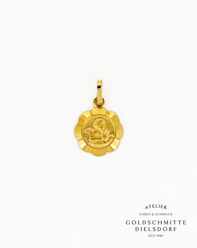 Anhänger SCHUTZENGEL Gelbgold 750