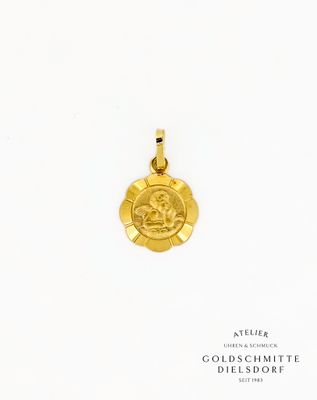 Anhänger SCHUTZENGEL Gelbgold 750
