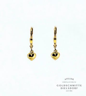 Kinder Ohrhänger Gelbgold 750