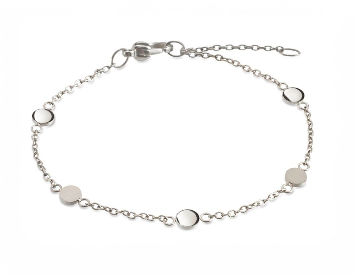 Titan Armband mit runden Zwischenelementen Titan Armband mit runden Zwischenelementen