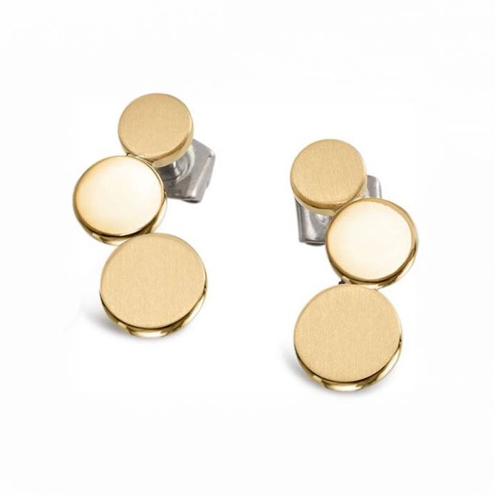 Titan Ohrstecker goldplattiert