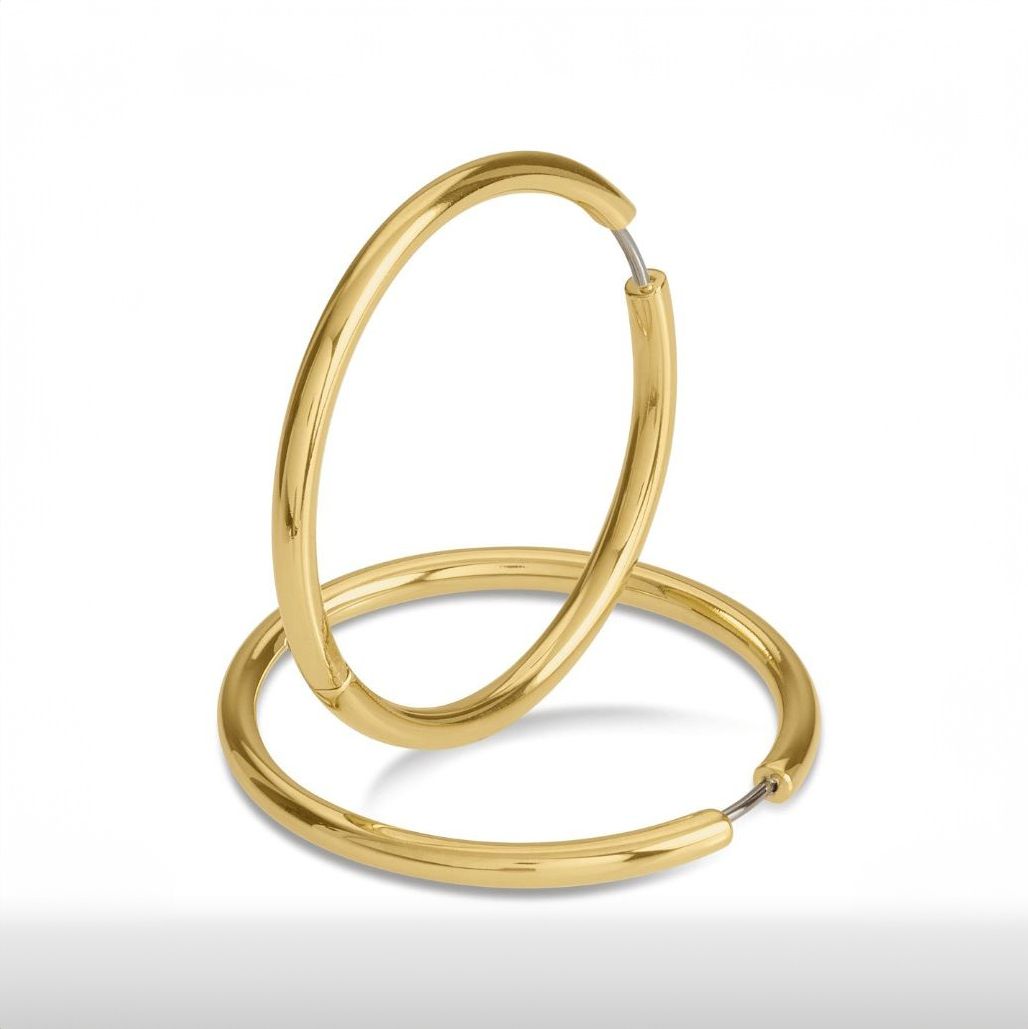 Titan Creolen Goldplattiert Ø39mm Titan Creolen Goldplattiert Ø39mm