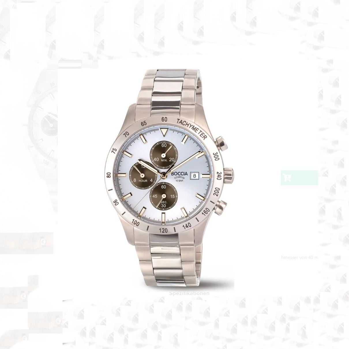 Boccia Titanium Gents Chronograph 39mm