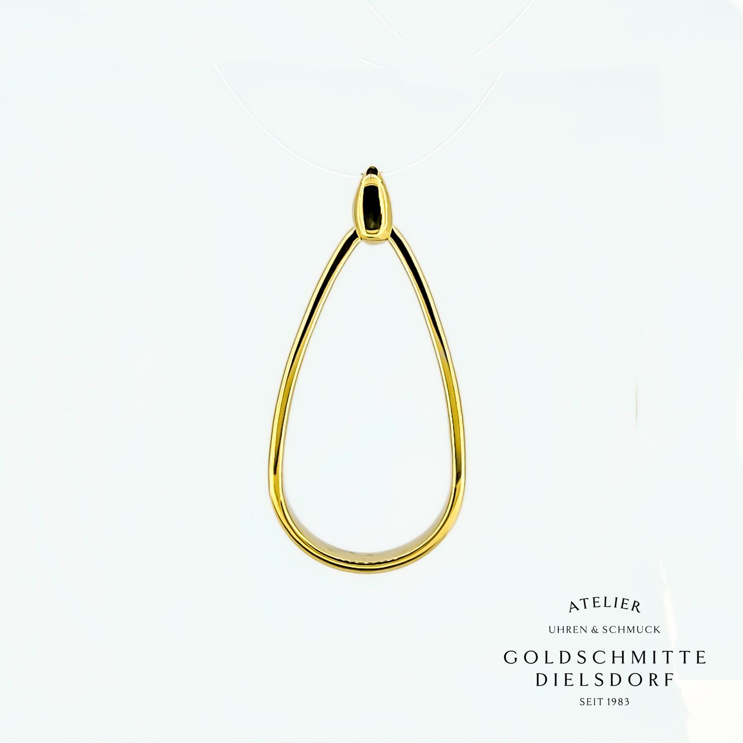 Anhänger Tropfenform Gelbgold 750