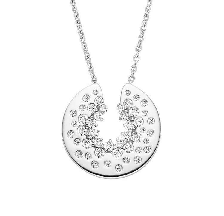 Anhänger mit Halskette Silber 925 mit 47 Zirkonia