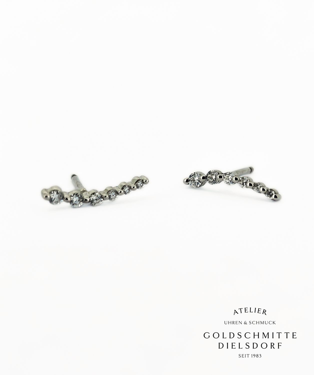 Ohrstecker Weissgold 750 mit Brillanten