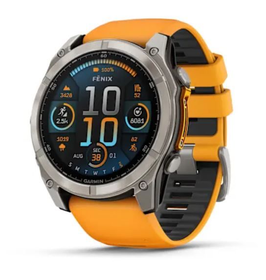 Garmin Fenix 8 - 51mm AMOLED Sapphire Graphit / Spark Orange