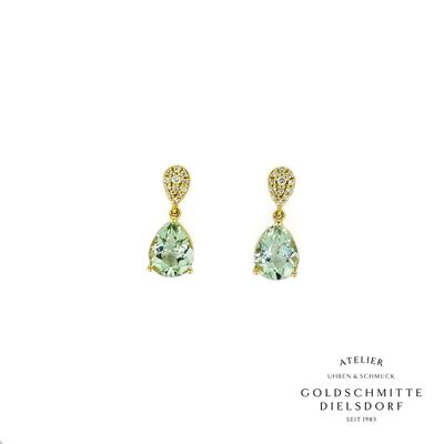 Ohrhänger mit Amethyst in Gelbgold 750 Ohrhänger mit Amethyst in Gelbgold 750