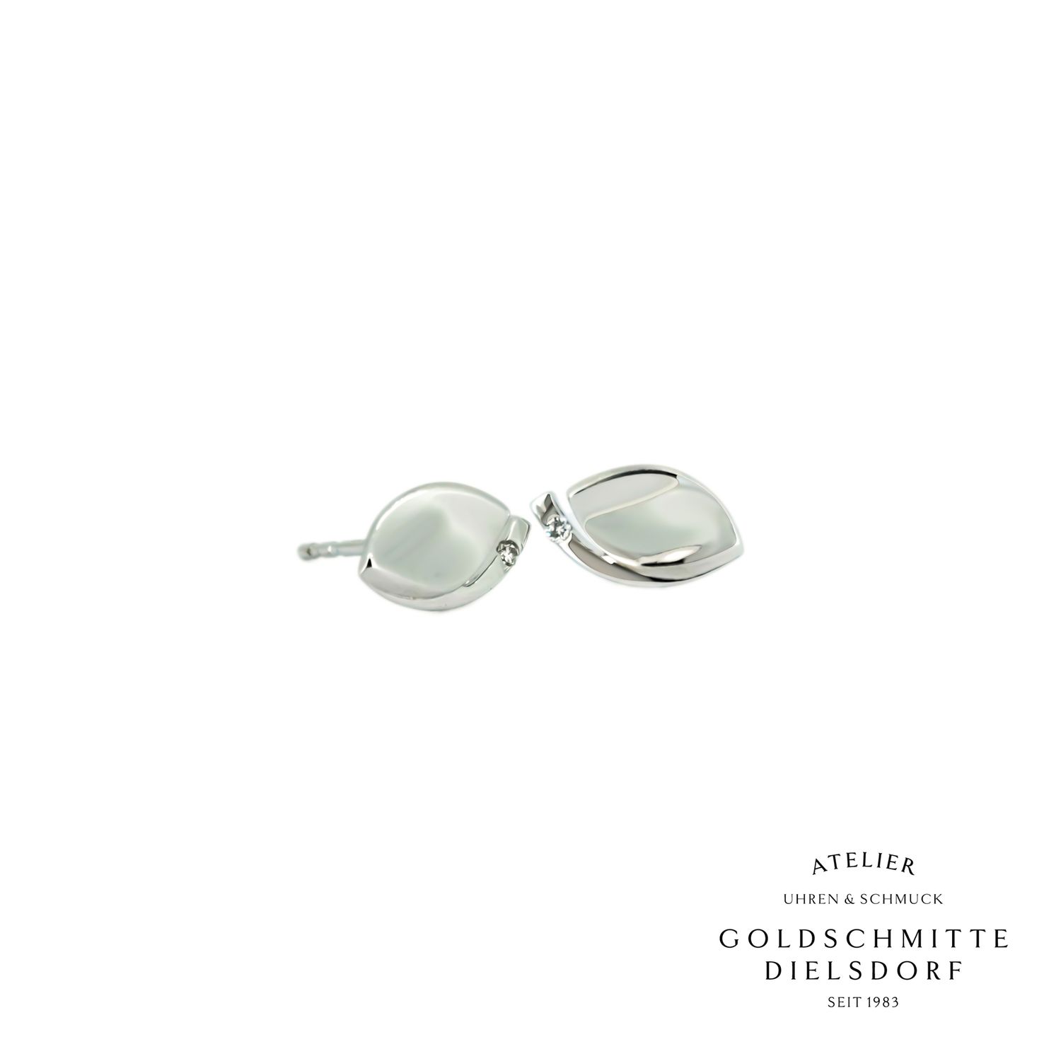 Ohrstecker Weissgold 750 mit 2 Brillanten