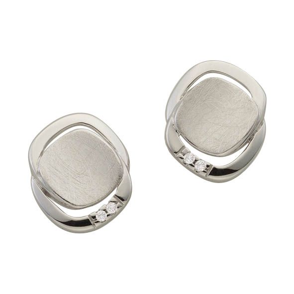 Ohrstecker Weissgold 750 mit 2 Brillanten