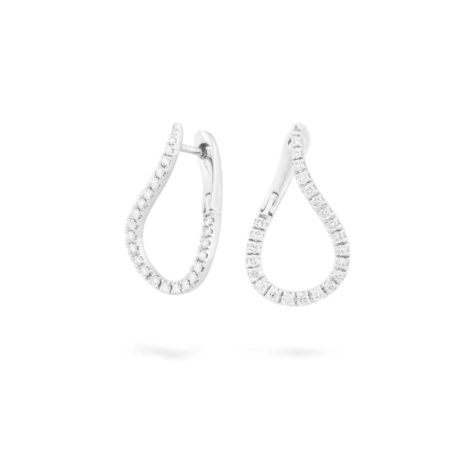 Ohrschmuck mit 46 Brillanten Weissgold 750