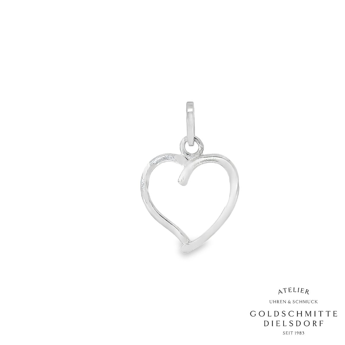 Anhänger HERZ durchbrochen Weissgold 750