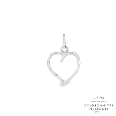 Anhänger HERZ durchbrochen Weissgold 750