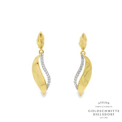 Ohrhänger Gelbgold 750 mit Brillanten Ohrhänger Gelbgold 750 mit Brillanten