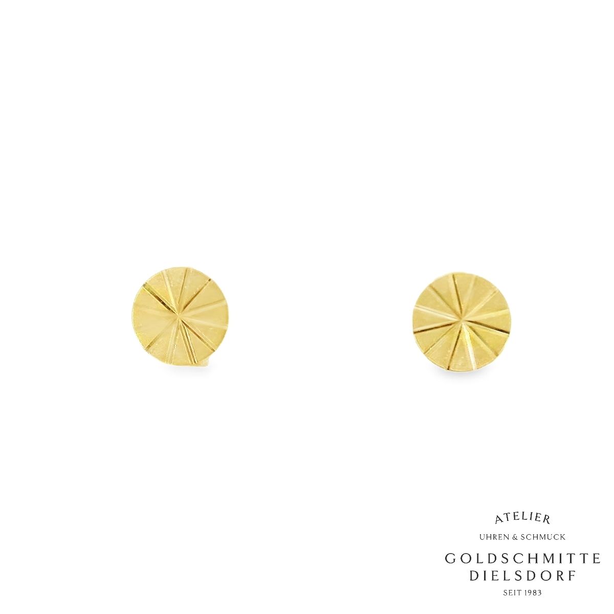 Ohrstecker RUND Gelbgold 750 Ohrstecker RUND Gelbgold 750