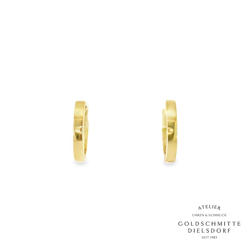 Klappcreolen Gelbgold 750